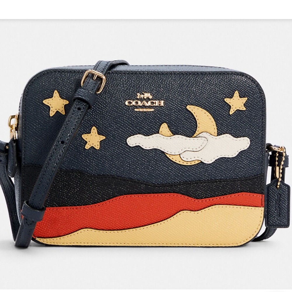 Coach Desert Night postcard series crossbody camera bag